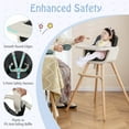thumbnail image 7 of Infans Baby High Chair 6-in-1 Convertible Wooden Highchair for Babies & Toddlers, 7 of 7
