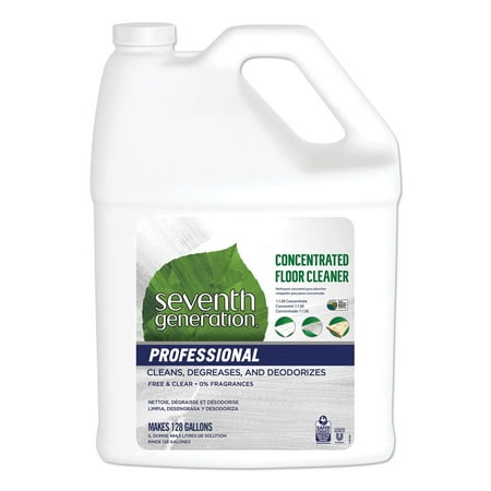 Seventh Generation Professional Concentrated Floor Cleaner Free and Clear 1 gal Bottle 2/Carton