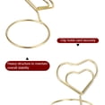 thumbnail image 4 of Table Number Holders 40mm Tall 35mm Base Width Mini Heart Golden, 12 Pieces, 4 of 5