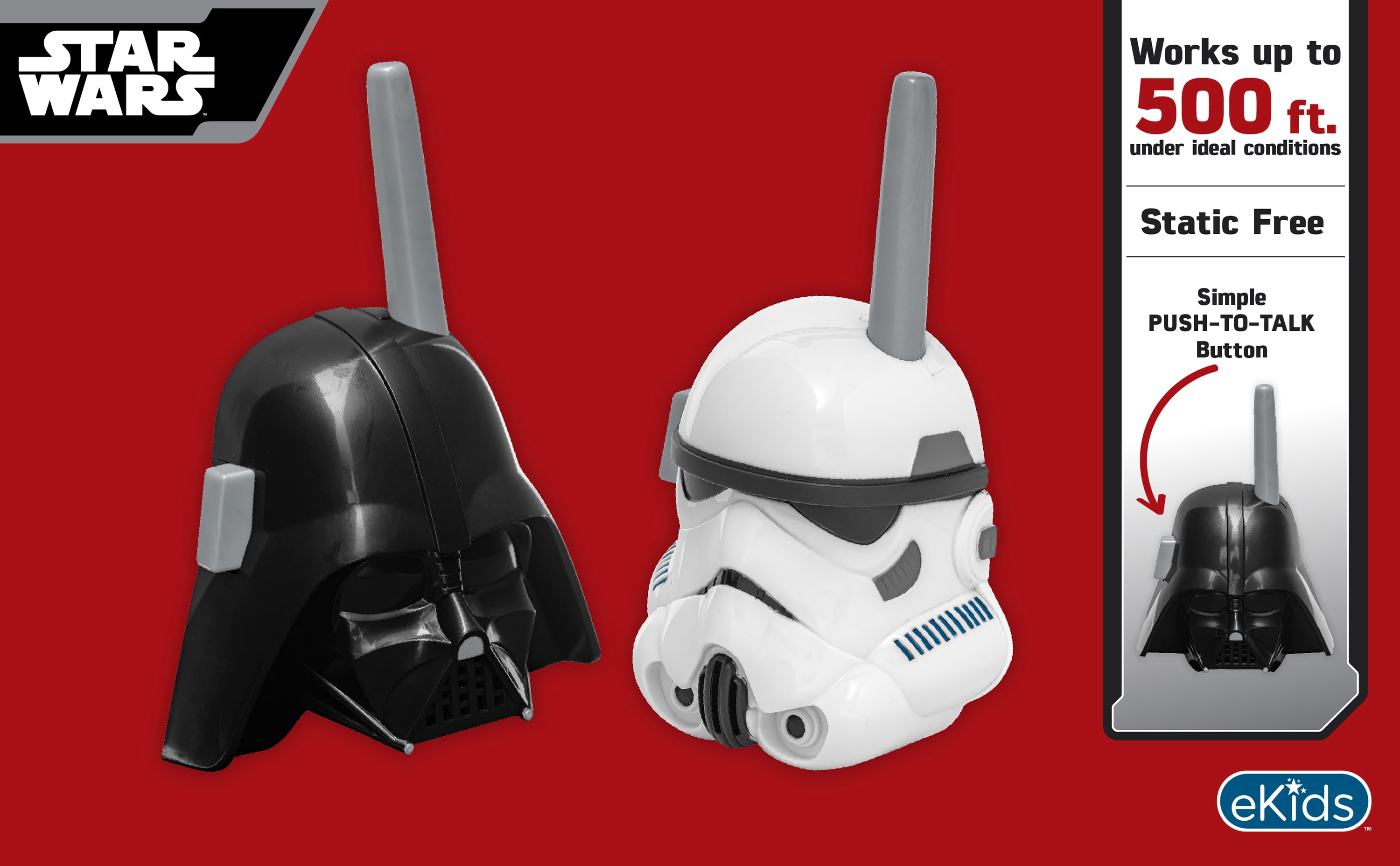 Star Wars Retro Stormtrooper and Darth Vader Walkie-Talkies