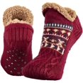 thumbnail image 1 of Calcetines pantuflas para hombres y mujeres, calcetines pantuflas mullidos con pinzas, forro polar antideslizante, que retienen el calor, regalo de Navidad, tallas S 35-39, 1 of 4