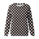 thumbnail image 4 of Ichuanyi liquidación moda para mujeres manga larga de manga redonda redonda de cuello impreso tops blusa ICHUANYI WER202308211837, 4 of 4