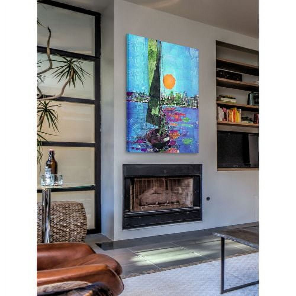 "Blue Sky" Painting Print on Wrapped Canvas