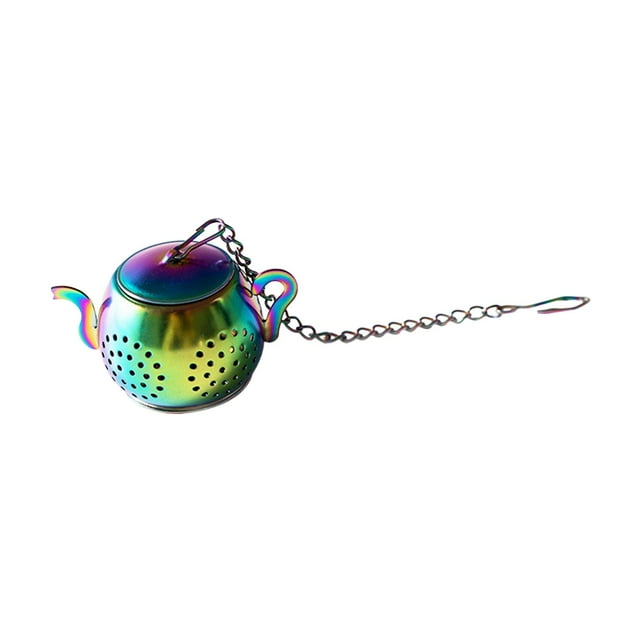 Multifunction Tea Infuser Reusable Portable Tea Infuser with Lid Stainless Steel B