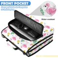 thumbnail image 6 of Zipper Binder with Shoulder Strap 2 inch 3 Ring Waterproof File Folder Organizer Bag 500 Sheet Flamingo and Pineapple Pattern, 6 of 8