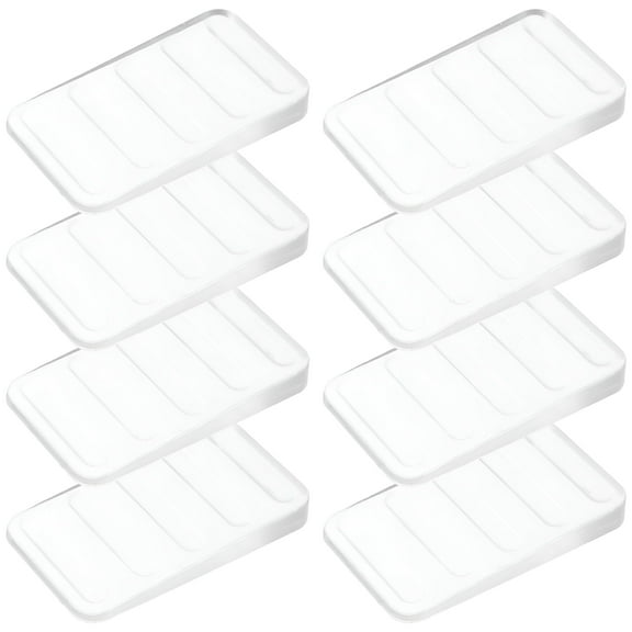 LAMIRO Clear Plastic Shims 8Set for Furniture and Toilet Levelling and Stabilizing