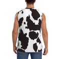 thumbnail image 4 of Balery Cow Skin 2 Camisetas sin mangas para hombre, absorbe la humedad y protege contra el mal olor.-X-Large, 4 of 7