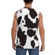 thumbnail image 4 of Fotbe Cow Skin 2 Men's Camiseta sin Mangas Estampada para Hombres, Playera Casual para Gimnasio, Entrenamiento, Playa-X-Large, 4 of 7