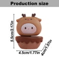 thumbnail image 3 of Cute Wobbling Pet Figurine Adorable Hard PVC Desktop Decoration For Home And Living Room, 3 of 9