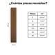 thumbnail image 2 of Lambrin Decorativa Panel Wpc Enorme Tipo Madera Exterior Teka Marrón Claro 290 x 22 x 2.6 cm, 2 of 4
