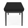 thumbnail image 5 of Lesro Lenox Steel Polyurethane 3-Seat Waiting Room Guest Bench in Charcoal/Castillo Black, 5 of 5