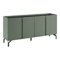 thumbnail image 3 of Furniture of America Kono Contemporary 60" Buffet with 6-Shelf and 4-Door , Sage Green, 3 of 16