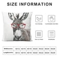 thumbnail image 5 of Orinice Academic Donkey Graphic Decorative Pillow Cover for Couch Living Room Bed Sofa, Cotton Linen Cushion Throw Pillowcase, 1PC 12x12in, 5 of 5