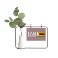 thumbnail image 1 of Soy de Zimbabwe Marco De Metal Florero De Cerámica Decoración, 1 of 4