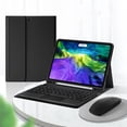 thumbnail image 1 of 2021 iPad 9 iPad 8 iPad 7 Air 3 Pro 10.5 Color Touch Keyboard Case with Bluetooth Mouse Cute Round Key TouchPad Detachable Trackpad Keyboard iPad 10.2 10.5 inch Cover (iPad10.2/10.5"), 1 of 7