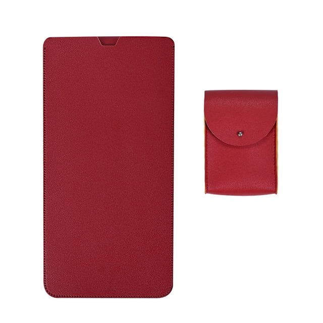 PU Leather Keyboard Sleeve with 1 PCS Mouse Storage Bag for K380 Bluetooth Multi-Device Wireless Keyboard, Travel Sleeve Bag Case (for Logitech K380, Red)
