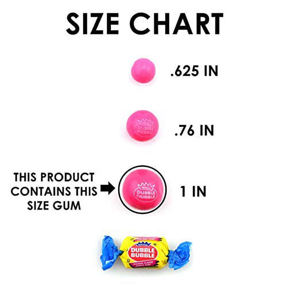 Dubble Bubble Gum Ball Tubes Assorted, 24 Count
