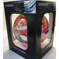 thumbnail image 2 of Polish Art Glass Round Glass Hanging Ornament Red Multi Twister 4", 2 of 3