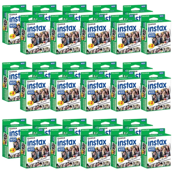 Fujifilm INSTAX WIDE Fuji Instant Film 600 Sheet for Wide 300 400 Camera Printer
