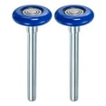 thumbnail image 1 of Uxcell Rouleaux de Porte de Garage en Nylon Lot de 2, Roues de Porte de Garage 1.8 Pouces Tige 4.3 Pouces, 6200zz pour Portes de Garage, Bleu, 1 of 6