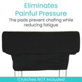 thumbnail image 2 of Crutch Pads Hand Grips , Breathable, Machine Washable Padding -Moisture Wicking & Odor Reducing Pill, 2 of 5