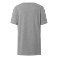 thumbnail image 6 of T Shirts for Women Summer Casual Relaxed Fit Short Sleeve V Neck Basic Plain Tshirts Work Shirt Womens Tees, 6 of 6