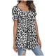 thumbnail image 3 of MELDVDIB Blusas tipo túnica de manga corta de verano para mujer, holgadas, plisadas, informales y fluidas, en liquidación, 3 of 5