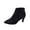 Black, variant on Ankle Boots for Women Vintage Women Slip On Boots Pointed Toe Round High Heel Short Dress Shoes Black 4.5