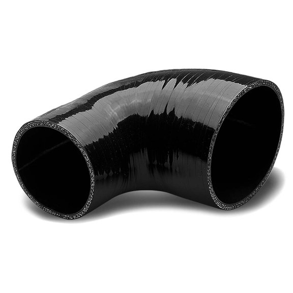 DNA Motoring SH-3-35-90-BK 3"-3.5" 3-PLY 90� ELBOW TURBO/INTERCOOLER/AIR INTAKE SILICONE REDUCER HOSE BLACK