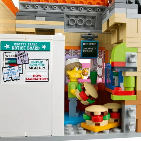LEGO® Icons The Simpsons™: Krusty Burger 10352 Building Set – Collectible Display Model with Homer’s Clown Car and 7 Minifigures – 1,635 Pieces for Adult Fans of The Simpsons