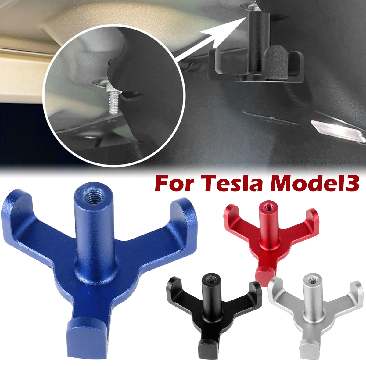 Hands DIY Trunk Grocery Bag Hook Fit for Tesla Model 3 20182021