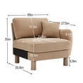 thumbnail image 5 of Lucas RSF sofa W/Pillow Polyester -Coffee, 5 of 5