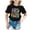 Black, variant on Ytxxxx Kids Back To School Graphic Short Sleeve Round Neck Tee Black 3-4 Years