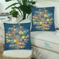 thumbnail image 2 of MKHERT Colored Funny Birds Sitting on a Tree Throw Pillowcase Pillow Cover Cushion Couver 18x18 inch, Set of 2, 2 of 3