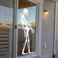 thumbnail image 1 of 6ft Tall Skeleton Halloween Decals Vinyl Lettering Wall Decal Size: 72"H x 26"L - Color: White, 1 of 5