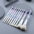 thumbnail image 3 of 5-10pcs Crystal Pro Makeup Brushes Set Powder Face Foundation Eyeshadow Eyebrow Lip Woman Makeup Kit Maquillaje Beauty DEEP BLUE, 3 of 6