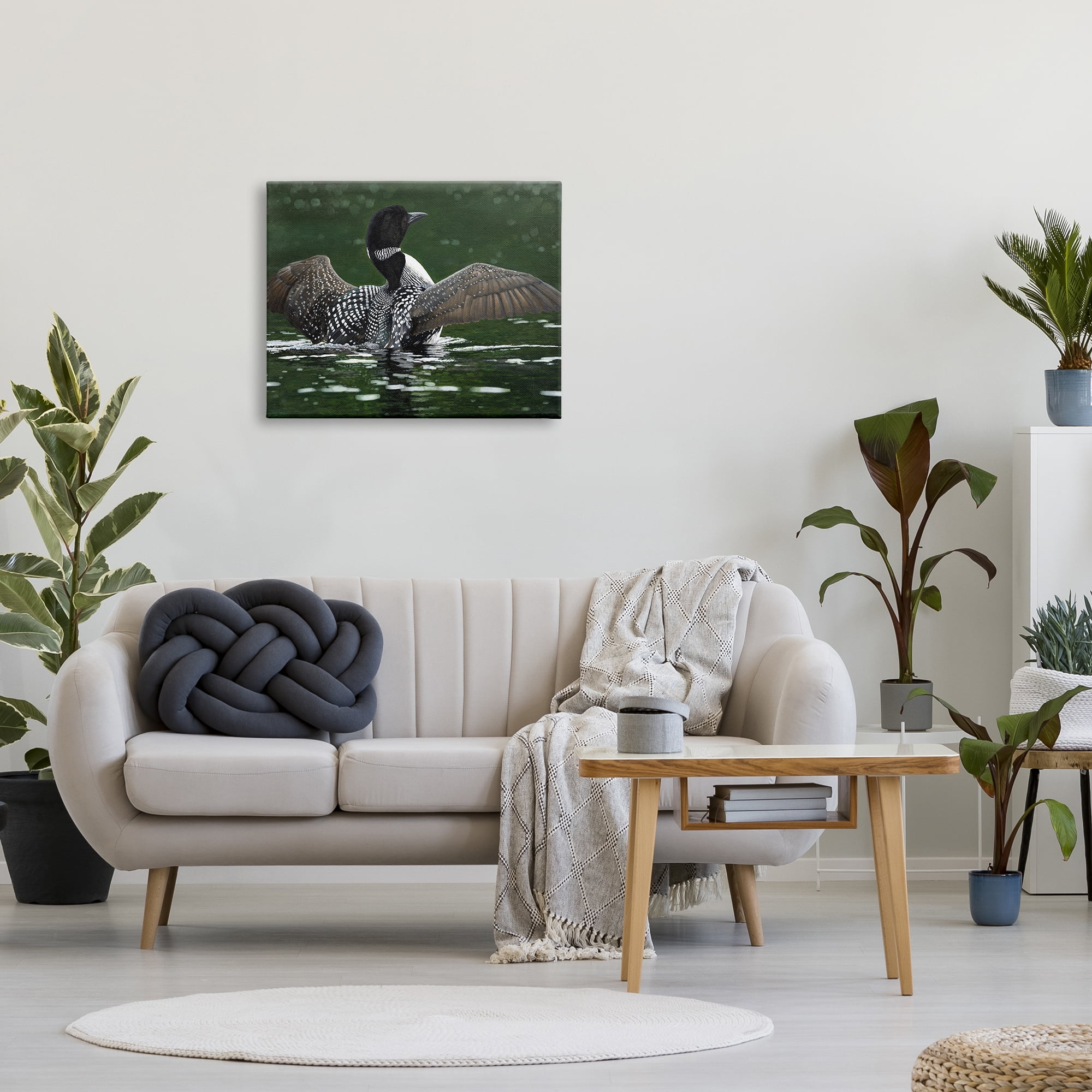 Stupell Industries Goose Spreading Wings Animals & Insects Photography Gallery Wrapped Canvas Print Wall Art, 30 x 24