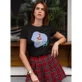 thumbnail image 2 of Woman Doing Aerial Yoga T-Shirt Women -Image by Shutterstock, Female Medium, 2 of 4
