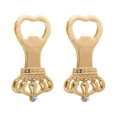 

2Pcs Creative Crown Shaped Opener Creative Hexagonal Bottle Opener Jar Number Shaped Rotary Lid Opener