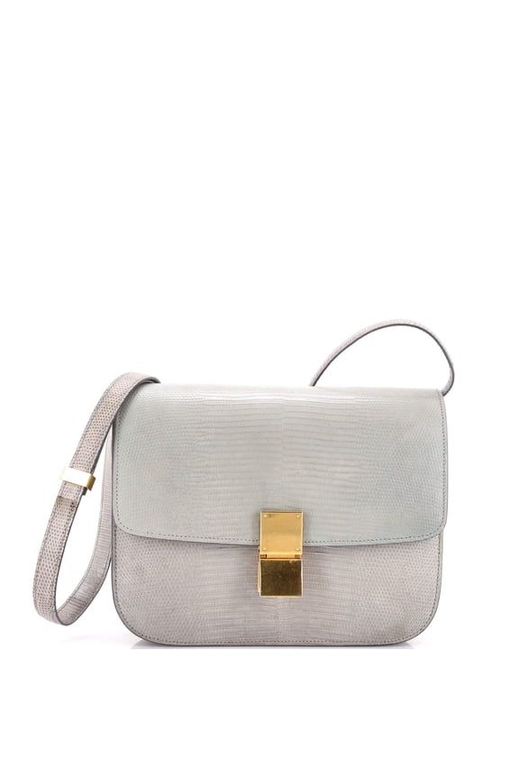 Pre-Owned Classic Box Bag Lizard Medium By Rebag