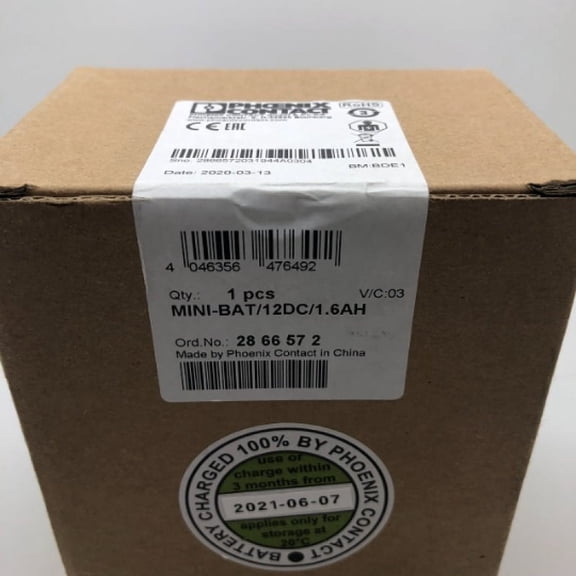 Phoenix Contact MINI-BAT/12DC/1.6AH Rechargeable Battery Module 2866572