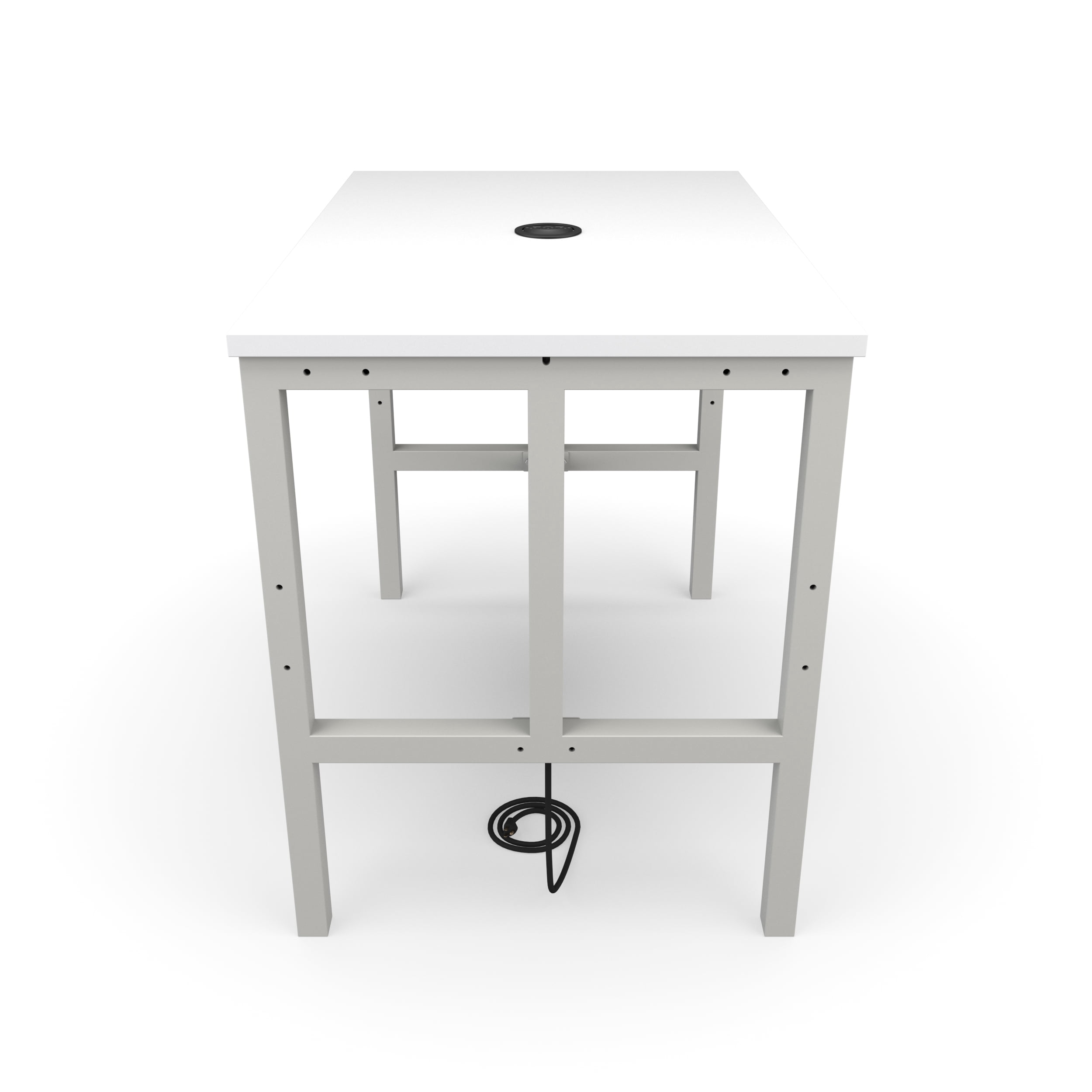 OFM Endure Series Model 9004-T 48" Standing Height Table, White Dry-Erase Top with Gray Frame