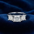 thumbnail image 4 of Pompeii 2ct Three Stone Princess Cut Diamond Engagement Ring 14K Gold Lab Grown (GH,VS), 4 of 5
