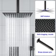 thumbnail image 2 of Shower System - Waterfall Tub Spout Shower Faucet Set with 12 Inch Rain Shower Head Wall Mounted Shower Set ORB with Contain Rough-in Valve Body and Trim, 2 of 4