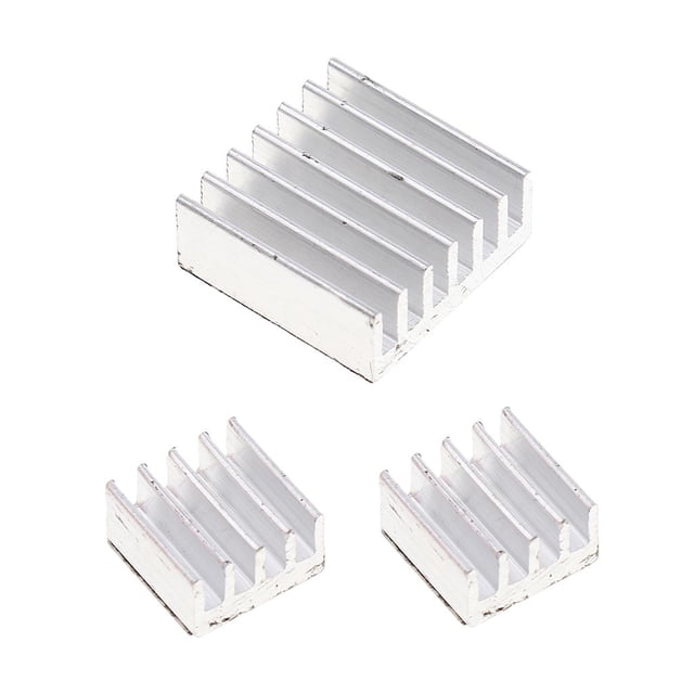 3x Kit Adhesivo de Aletas de Refrigerador de Disipador de Calor de Aluminio Para Refrescarse Pi de Frambuesa Sunnimix Disipador de calor de enfriamiento de aluminio