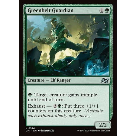 MtG Aetherdrift Uncommon Greenbelt Guardian #164