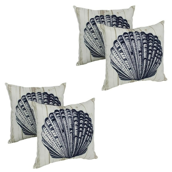 Spun Polyester 15-inch Outdoor Throw Pillows (Set of 4) CO-JO15-05-S4