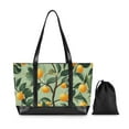 thumbnail image 7 of FORMRS Canvas Laptop Tote Bag for Women with 15.6" Computer Compartments Shoulder Handbag, Orange Tree, 7 of 7