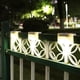 thumbnail image 5 of Luz de pared solar para exteriores LED para escaleras IP65 Lámpara de jardín para porche (cálido) Blanco 4pcs, 5 of 6