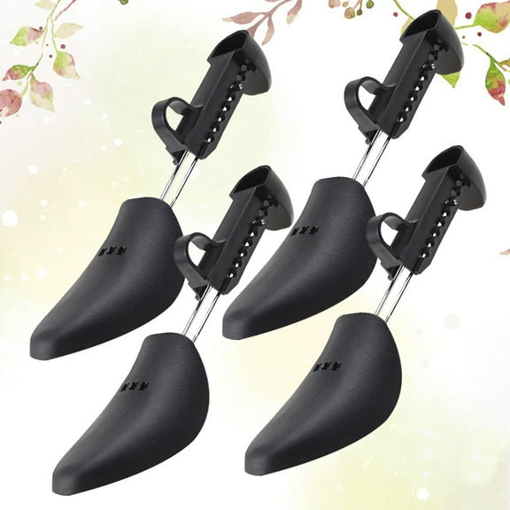 YSNOOWE Shoe Stretcher 4Pcs Black Plastic Square Avoid Creasing for Men